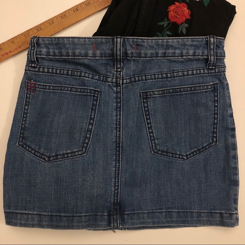 90s style BDG 25 mini blue jean skirt denim XS